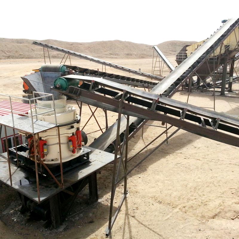 山東鐵礦石破碎生產(chǎn)現(xiàn)場